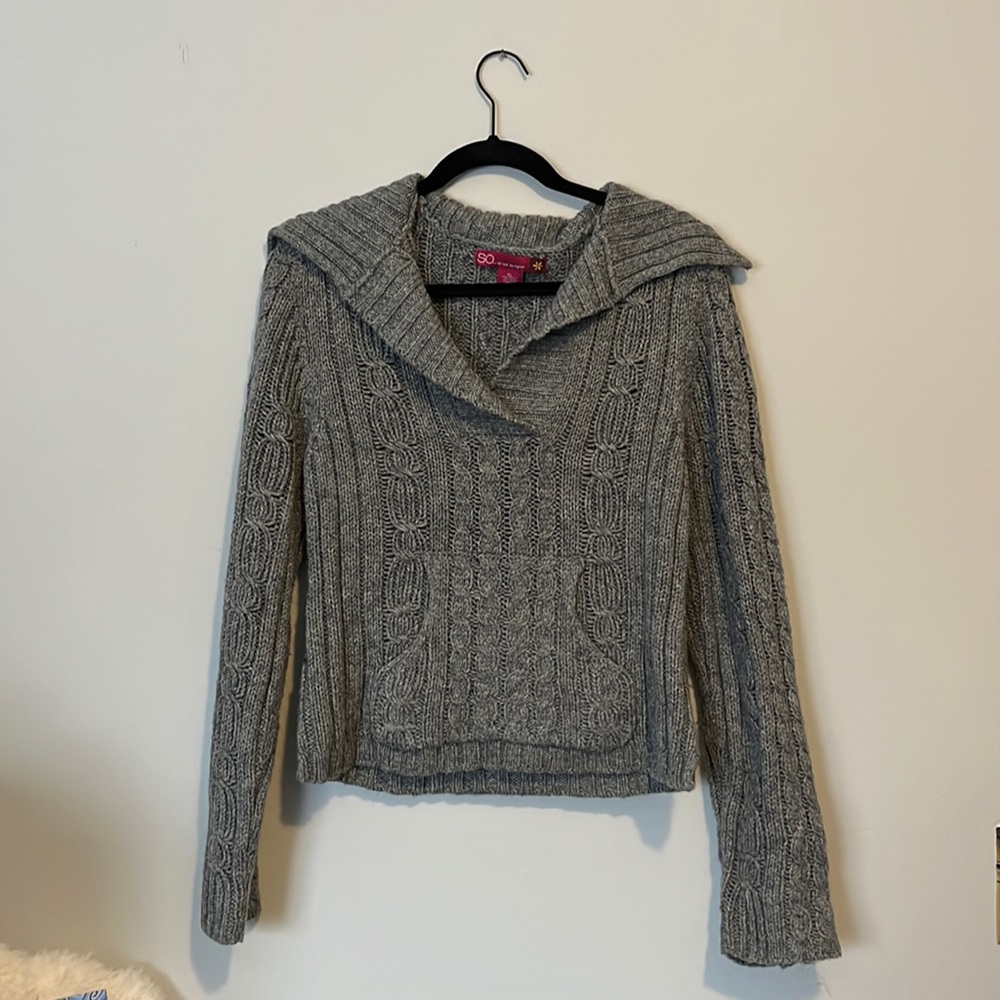 Gray Knit SO Sweater